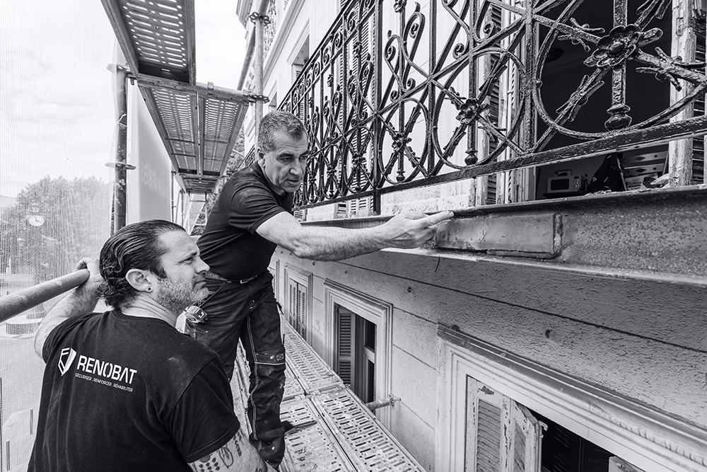 Renforcement de balcons dégradé qui a mis en péril un immeuble